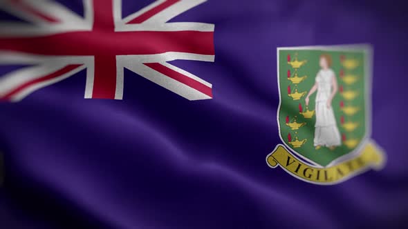 Virgin Islands Uk Flag Textured Waving Front Background HD alt