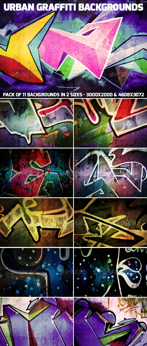 Urban Graffiti Backgrounds - Urban Backgrounds