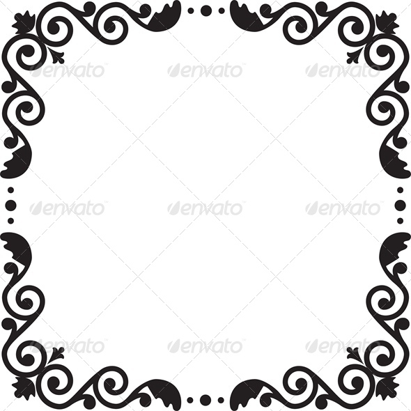 Floral Pattern Frame - Backgrounds Decorative