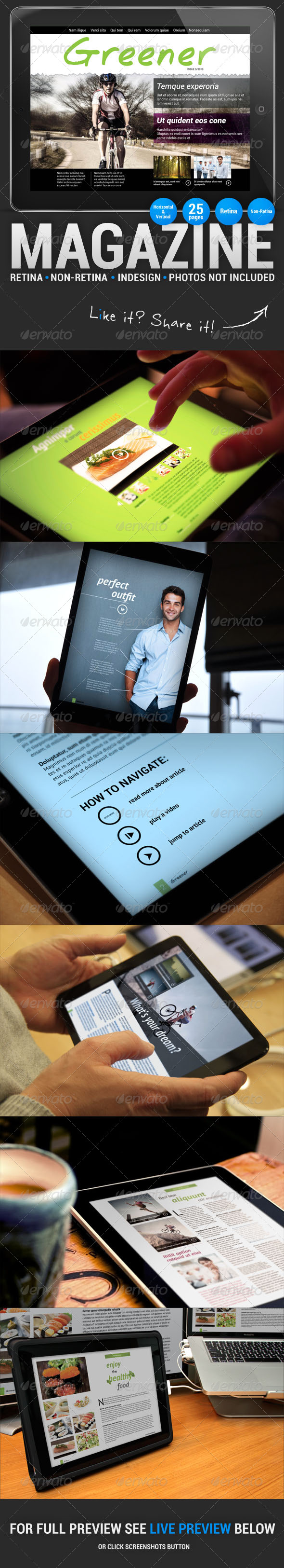 Greener 25 Pages iPad Magazine - Digital Magazines ePublishing