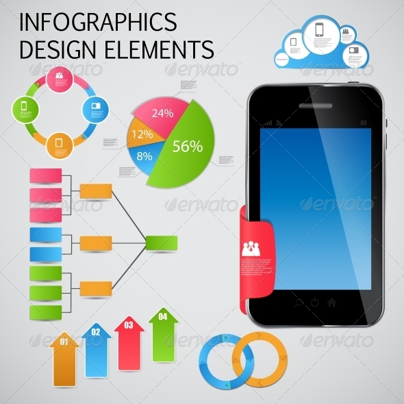 Infographic Template Business Vector Illustration - Web Technology