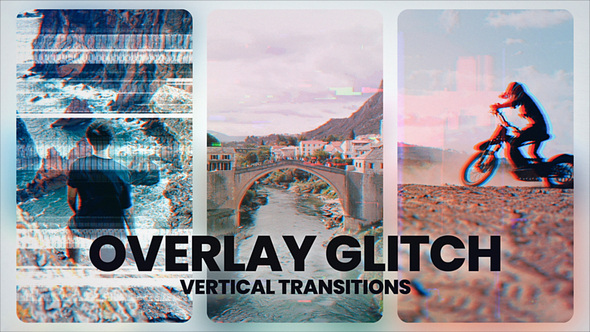 Glitch Transitions Elements template preview