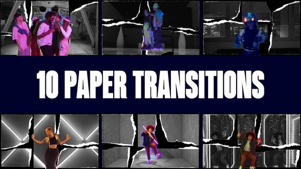 Paper Style Transition | Freeze Frame Elements template preview