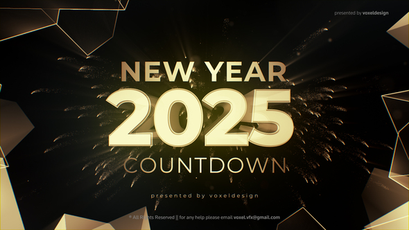 New Year Countdown Elements template preview