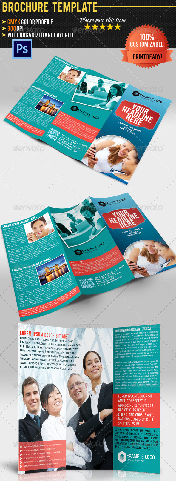 Tri-Fold Corporate Business Brochure 04 - Corporate Brochures