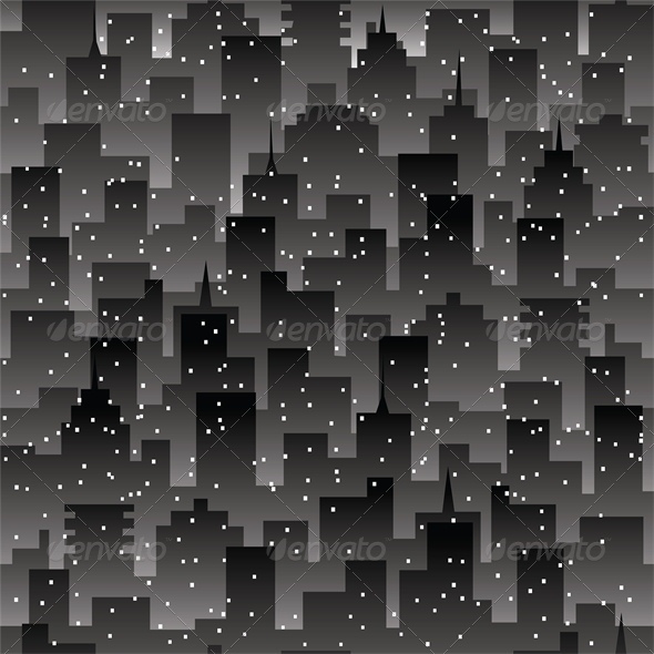 Building at Night - Buildings Objects
