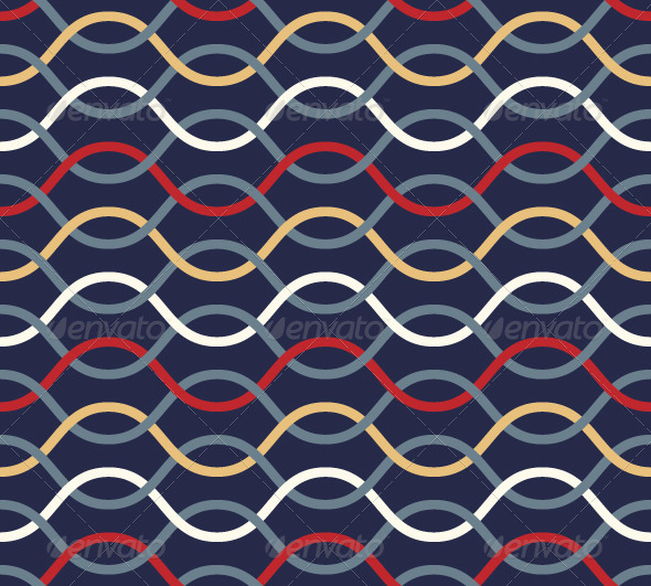 Retro Wavy Seamless Pattern. - Patterns Decorative