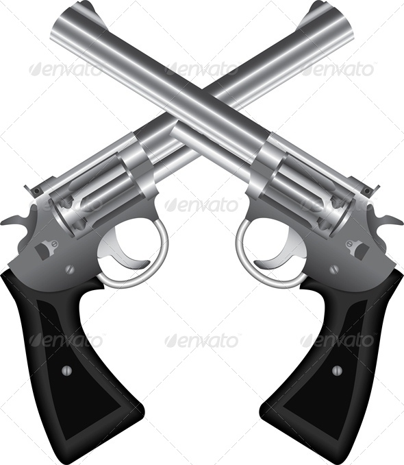 Revolvers and Bullets - Man-made Objects Objects
