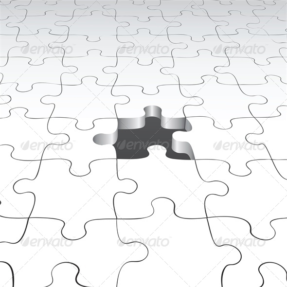 Background with Puzzle Pieces - Man-made Objects Objects