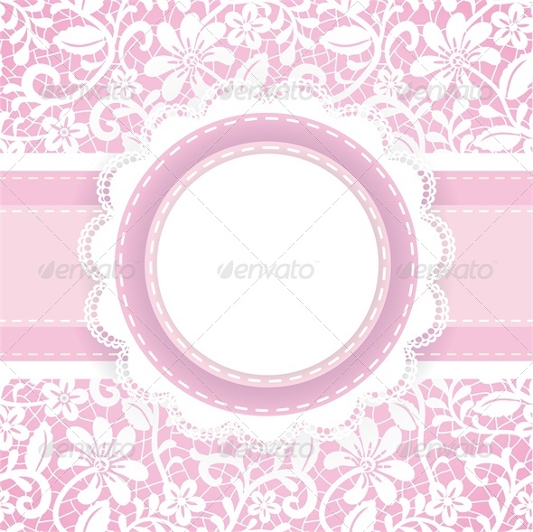 Lace Background and Pearl Necklace - Backgrounds Decorative