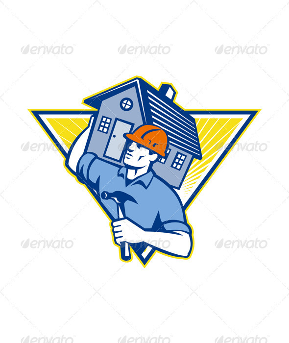 Builder Construction Worker Hammer - People Characters