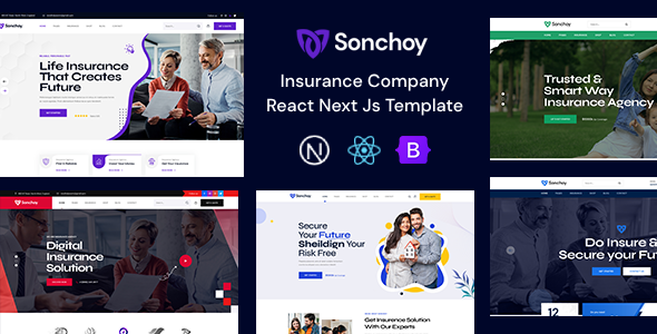 Sonchoy - Insurance Company React Next Js Template