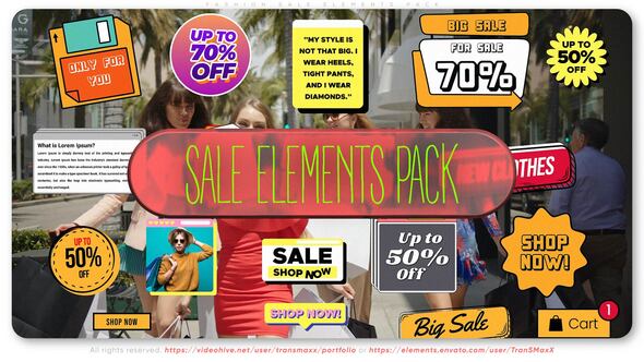 Fashion Sale - Elements PACK Elements template preview