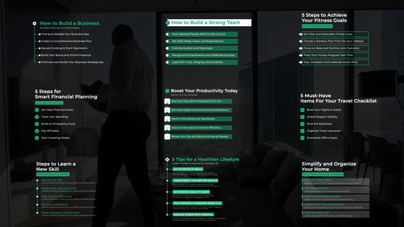 List Title Infographics template preview