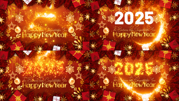 Happy New Year Openers template preview