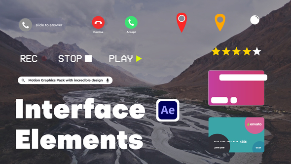 Miscellaneous Interface Elements Elements template preview