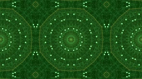 Green Kaleidoscope Background