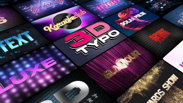 3D Titles. Vol. 1 Titles template preview