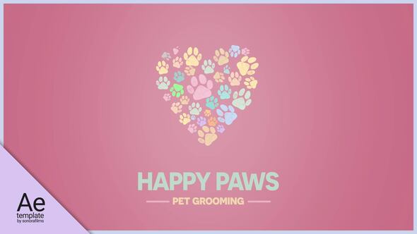Happy Paws Logo Pack Logo Stings template preview