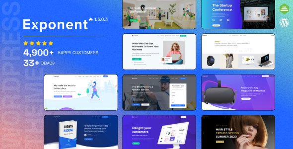 Exponent - Modern Multi-Purpose Business WordPress theme