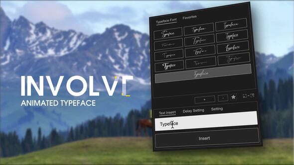 Animated Typeface - Involve Titles template preview