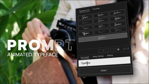 Animated Typeface - Prompt Titles template preview