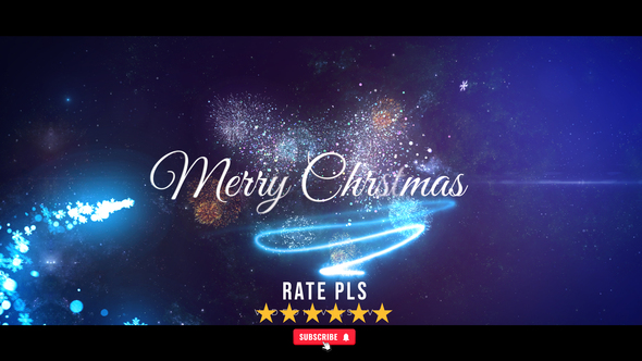 Winter Christmas Titles Titles template preview