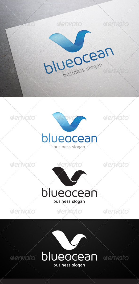 Blue Ocean Logo - Nature Logo Templates