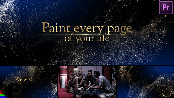 Greetings | Holidays Event Premiere Pro template preview