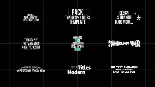 Simple Text Animation | AE | Titles template preview