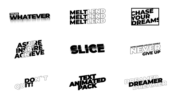 Modern Titles | AE Titles template preview