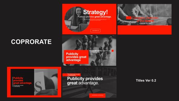 Corporate Titles 0.2 Titles template preview