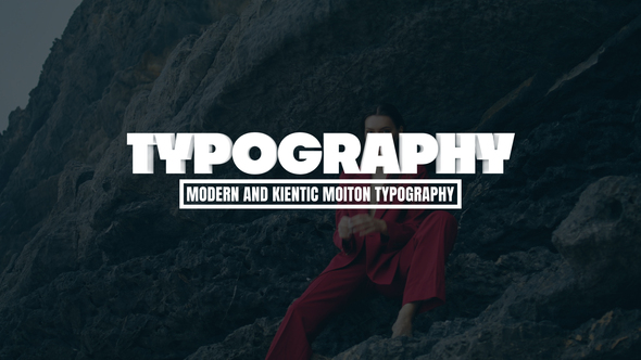 Motion Typography Titles template preview