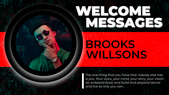 Modern Slides Video Displays template preview