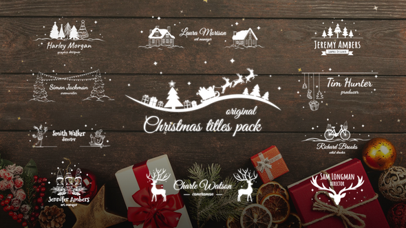 Christmas Titles Pack / AE Titles template preview