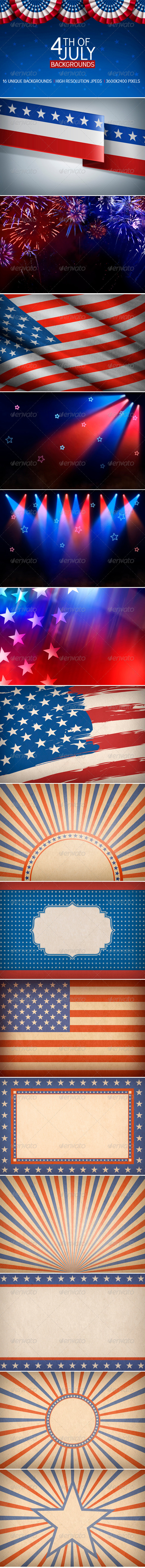 4th of July Backgrounds - Miscellaneous Backgrounds