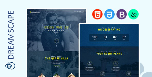 Dreamscape - Responsive Event & Wedding Bootstrap Template