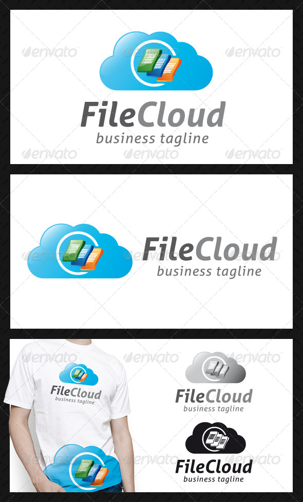 File Cloud Logo Template - Objects Logo Templates
