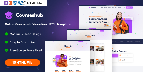 Courseshub - Online Courses Education HTML Template