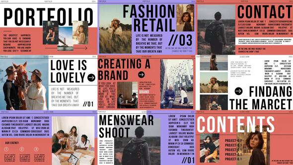 Typography Slides | After Effects Titles template preview