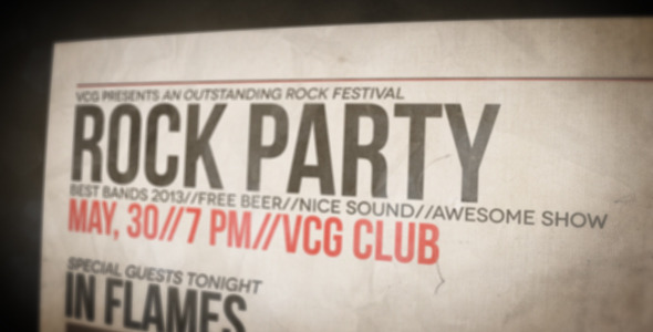 Rock Event Promo - VideoHive 4692348