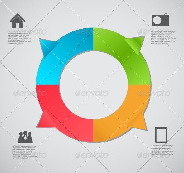 Infographic Template Business Vector Illustration - Web Technology