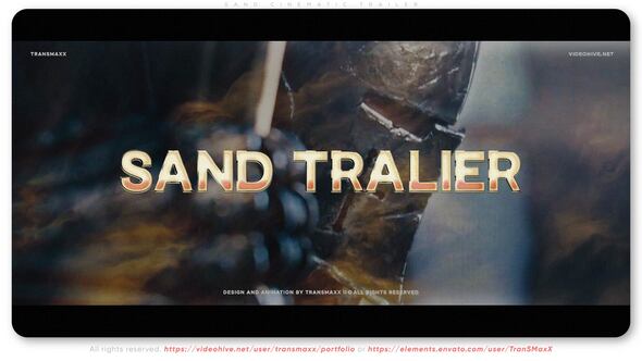 Sand Cinematic Trailer Openers template preview