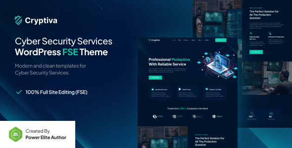 Cryptiva - Cyber Security Services FSE WordPress Theme