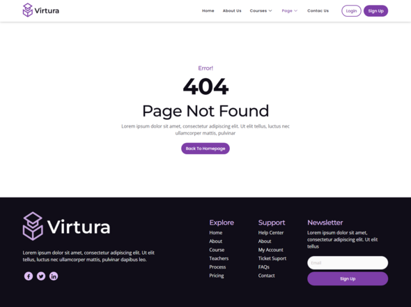 Virtura - Online Course & Education Elementor Template Kit