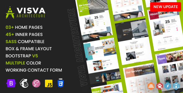 Visva - Architect & Interior Design Bootstrap 5 HTML Template