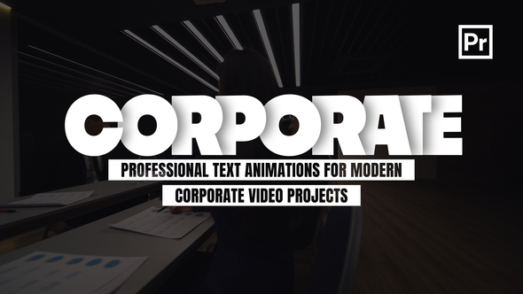 Corporate Titles for Premiere Pro Premiere Pro template preview
