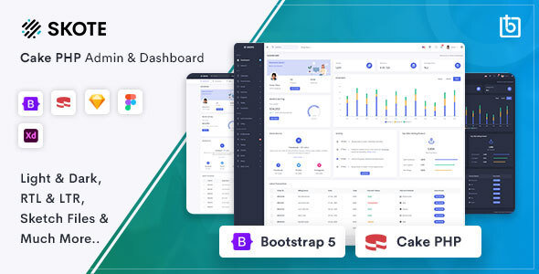 Skote - Cake PHP Admin Dashboard Template