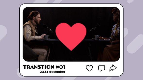 Social Media Transitions Elements template preview