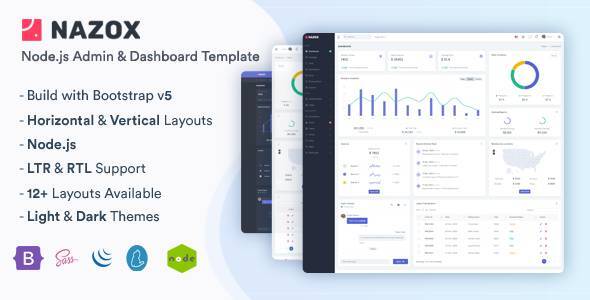 Nazox - Node.js Admin & Dashboard Template